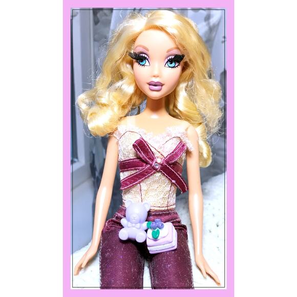 VTG 2005 My Scene Goes Hollywood Barbie Doll Rooted Eyelashes Blonde - Picture 2 of 10